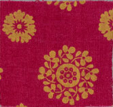 Image: Fabric sample dyed with synthetic alizarin made by Perkin in 1869